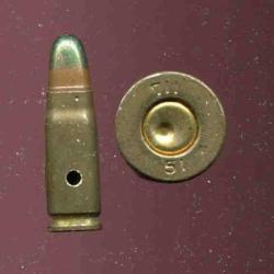 7.62 Tokarev - RARE tra&ccedil;ante pointe verte - &eacute;tui laiton - Production URSS P&eacute;riode Guerre Froide
