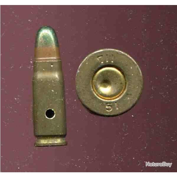 7.62 Tokarev - RARE tra�ante pointe verte - �tui laiton - Production URSS P�riode Guerre Froide