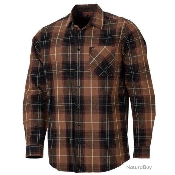 Chemise en coton marron claire SOMLYS