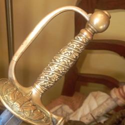 &Eacute;p&eacute;e de sous officier de gendarmerie Mle 1853-72 &agrave; compl&eacute;ter