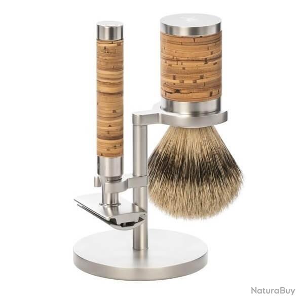 Muhle Rocca 3 pi�ces pur argent� manche Bouleau