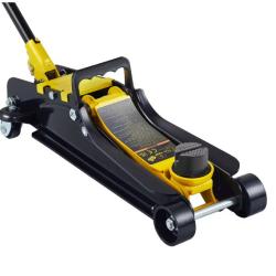 Cric hydraulique de sol 2,5 T Cric pneumatique &agrave; profil bas Cric de sol en acier robuste avec pompe