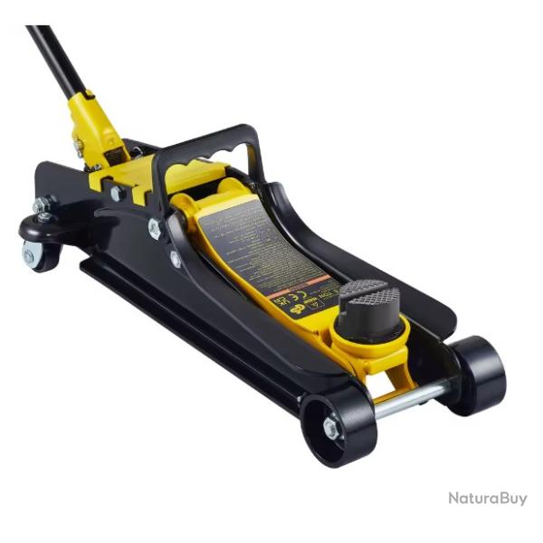 Cric hydraulique de sol 2,5 T Cric pneumatique � profil bas Cric de sol en acier robuste avec pompe