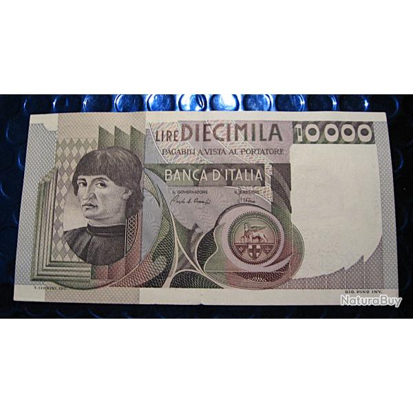 Italie , billet de 10000 lires Andrea Castagno de 1980 ttb+