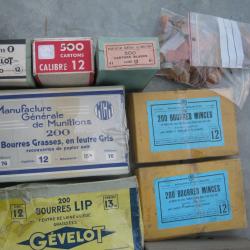 LOT COMPOSANTS POUR RECHARGEMENT CAL 12