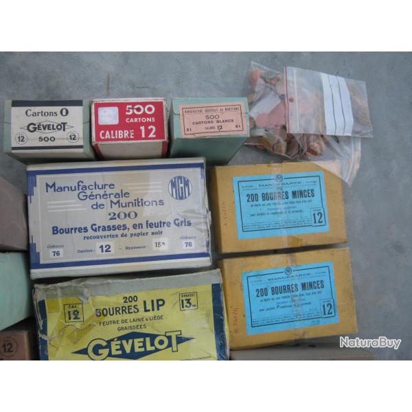 LOT COMPOSANTS POUR RECHARGEMENT CAL 12