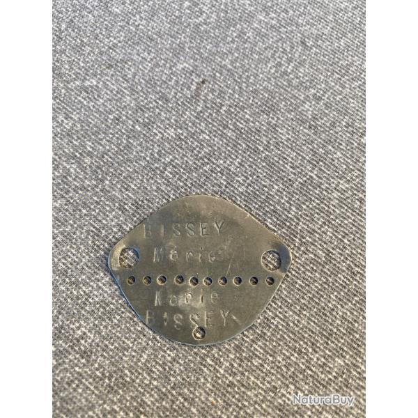 Plaque d identit� militaire femme
