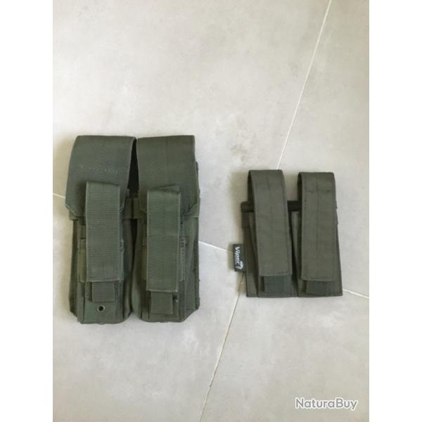 Portes  chargeurs Cordura vert