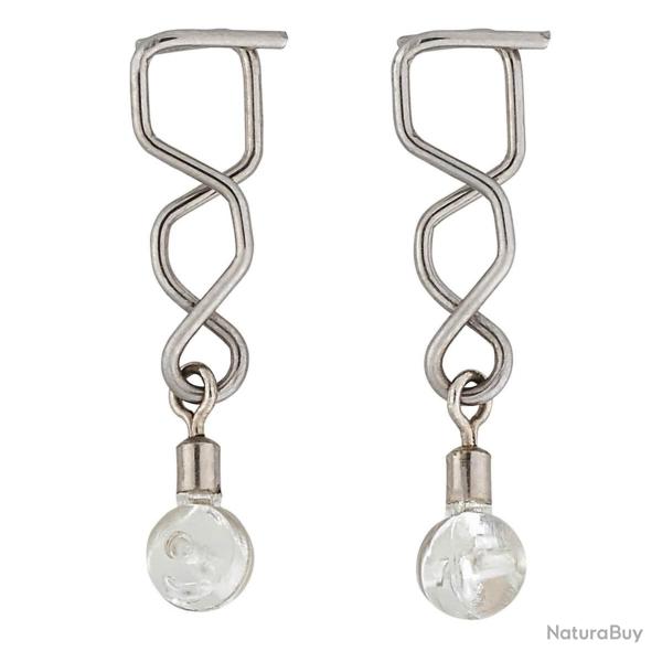 Agrafe Sunset Oppai Snap + Perle Transparente St-S-7933 M M  Par 6