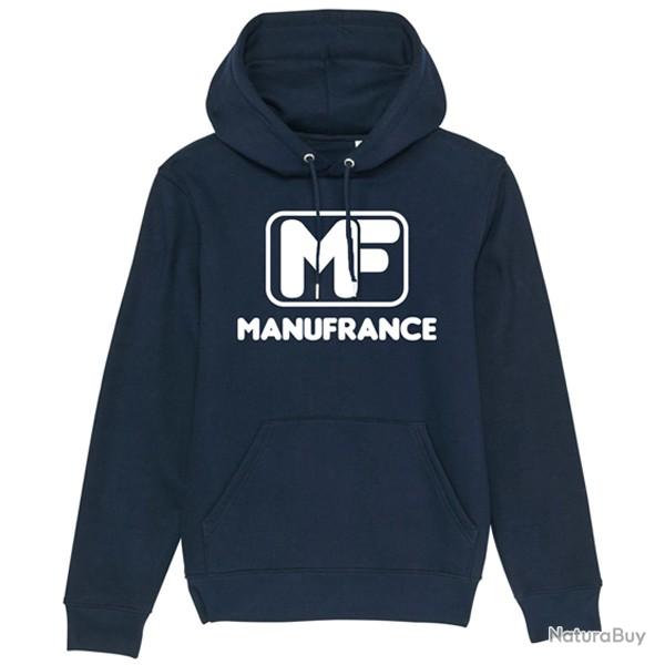 Sweat capuche Manufrance bleu fonc�