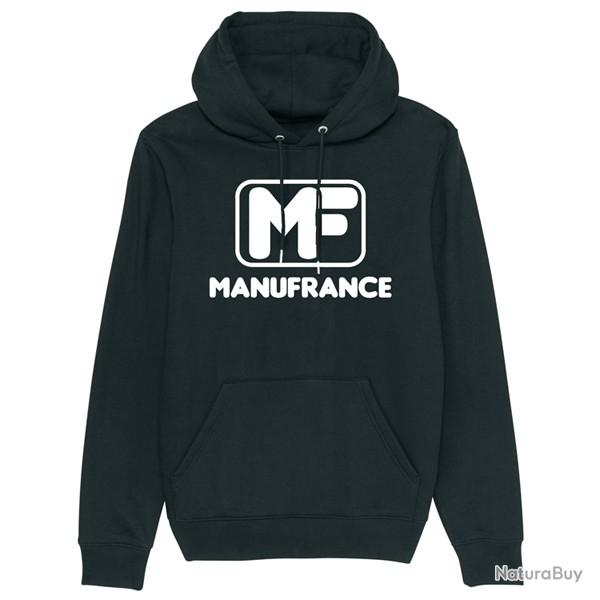 Sweat capuche Manufrance noir