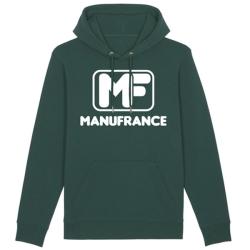 Sweat capuche Manufrance vert
