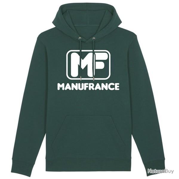 Sweat capuche Manufrance vert