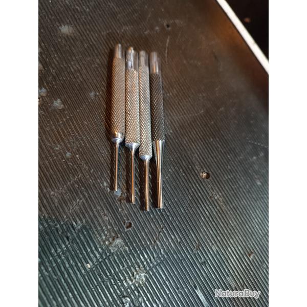 Lot chasse goupilles de pr�cision petit diam�tre qualit� professionnelle