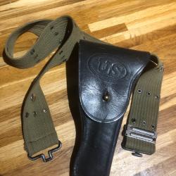 ceinturon et son  &eacute;tui , holster us  colt