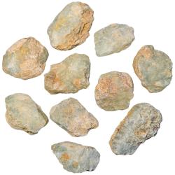 Pierres brutes pr&eacute;hnite - 4 &agrave; 5 cm - Lot de 3