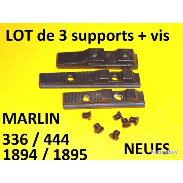 3 supports de guidons + vis MARLIN 336 MARLIN 444 + MARLIN 1894 en ACIER - VENDU PAR JEPERCUTE