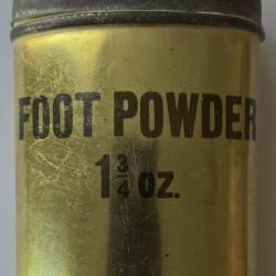 Fiole talc FOOT POWDER pour les pieds US WW2