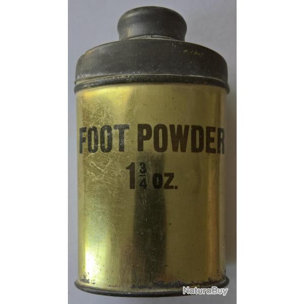 Fiole talc FOOT POWDER pour les pieds US WW2