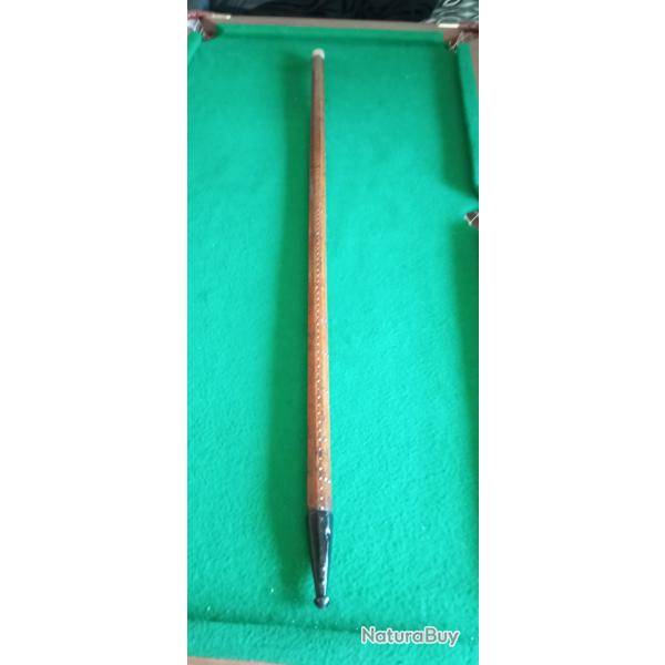 Canne � syst�me de drapier octogonale pommeau laiton/bronze