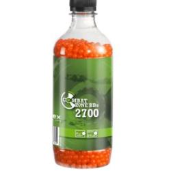 BILLES BBS 6MM COMBAT ZONE ORANGE 0.12G BOUTEILLE X2700