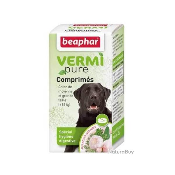 VERMIPURE COMPRIME POUR CHIEN + DE 15KG