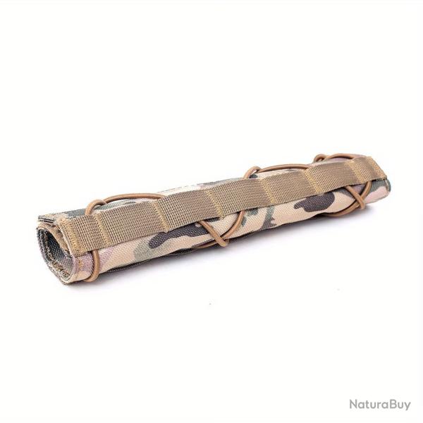 Housse de silencieux camouflage CP en nylon r�sistant - protection tactique pour mod�rateur de son