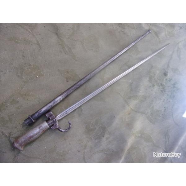 baionnette type Rosalie  pour fusil mod Lebel