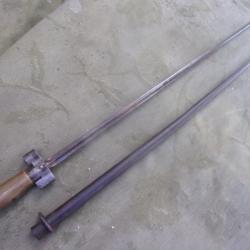 baionnette type Rosalie  pour fusil mod&egrave;le  Lebel