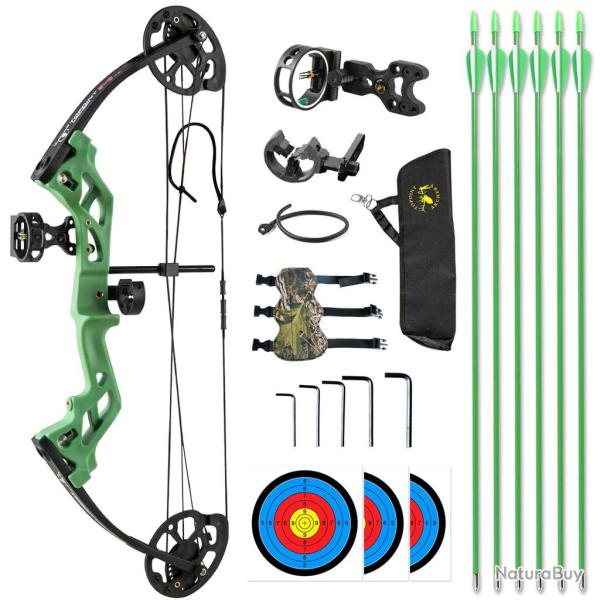 Kit arc � poulies Topoint M3 Gaucher (LH) Vert