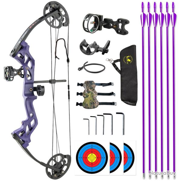 Kit arc � poulies Topoint M3 Gaucher (LH) Violet