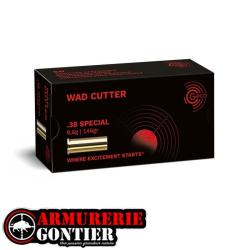 Munitions Geco 38 sp&eacute;cial WC Wad Cutter 9,6g / 146gr boite de 50
