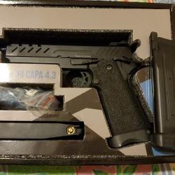 Vorsk Hi-Capa 4.3 PA GBB noir (Haut de gamme) airsoft TBE (Fabriqu&eacute; par nuprol) (2chargeurs)