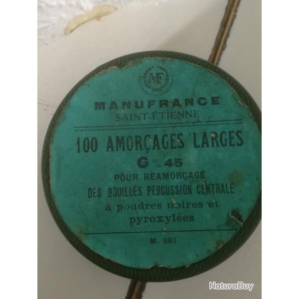 Amorces larges G 45 poudres noires