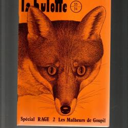 la hulotte 33-34 , sp&eacute;cial rage , renard, belladone