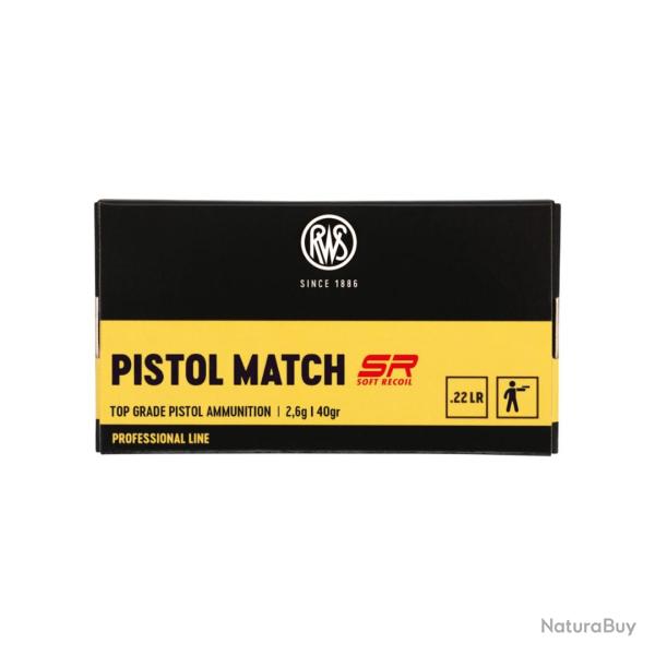 BOITE DE .22LR PISTOL MATCH SR X50 - RWS