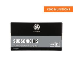 BOITE DE .22LR SUBSONIC HP X500 - RWS
