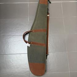 Tr&egrave;s jolie housse/fourreau pour carabine en cuir synthetique avec poign&eacute;e et sangle