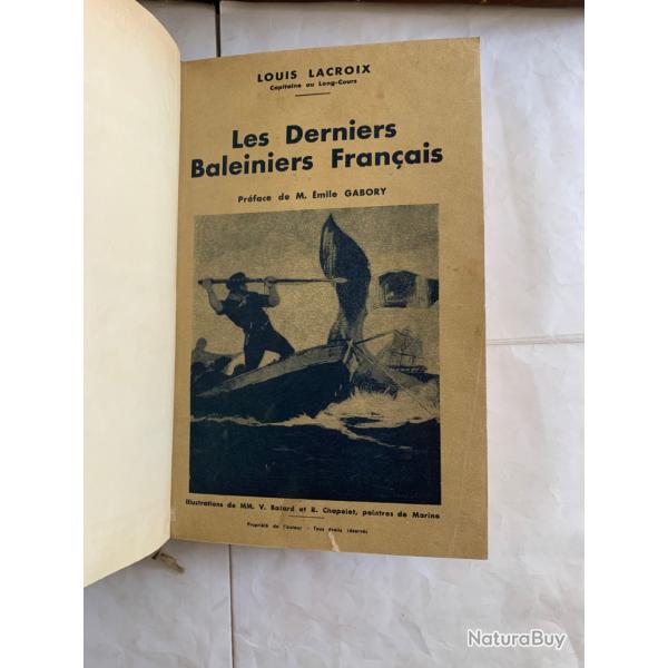Livre ancien ��les derniers baleiniers fran�ais ��1938