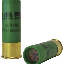 Cartouches &agrave; projectile SAPL Gomm-cogne chevrotine cal.16/67 12 grains bo&icirc;te de 6