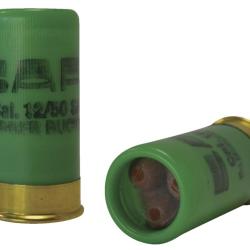 Cartouches &agrave; projectile SAPL mini Gomme-Cogne chevrotine cal.12/50 12 grains bo&icirc;te de 5