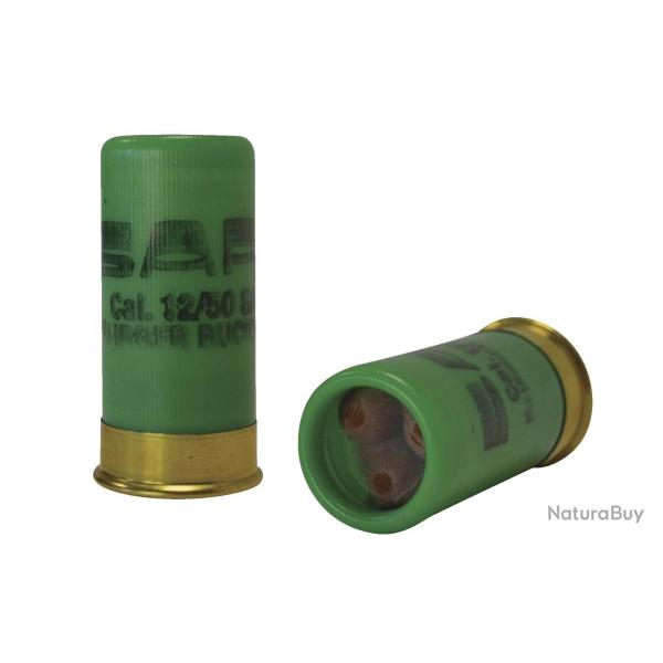 Cartouches � projectile SAPL mini Gomme-Cogne chevrotine cal.12/50 12 grains bo�te de 5