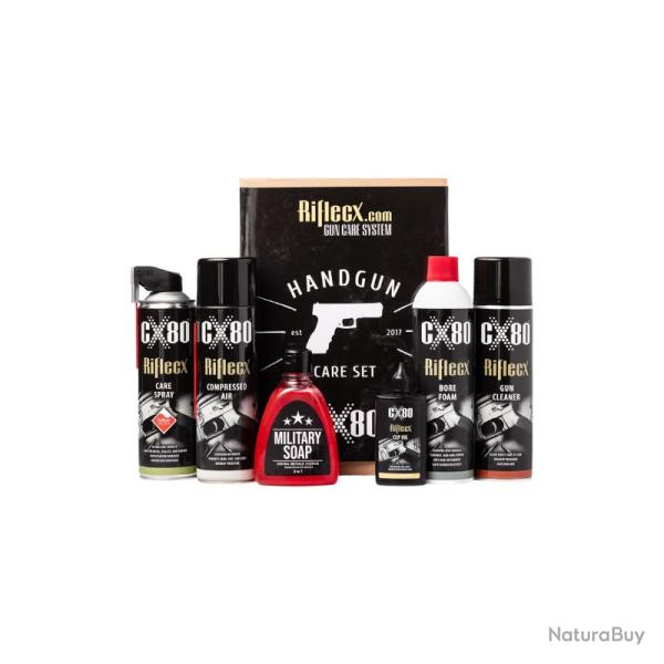 KIT D'ENTRETIEN RIFLECX COMPLET POUR ARMES DE POING