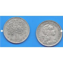 Portugal 1 Escudo 1968 Piece Centavo Centavos Escudos