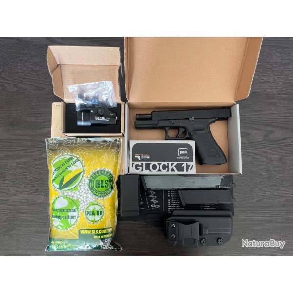 R�plique Airsoft Glock 17 Gen 4 ( + accessoires )
