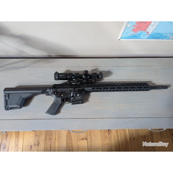 Schmeisser SP15 Calibre .222 Remington - AR-15 Cat�gorie C + Vortex Strike Eagle.