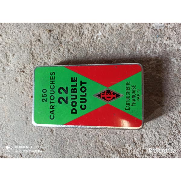 Bo�te de 250 cartouches 22 Double Culot - Cartoucherie Fran�aise (ancien stock)