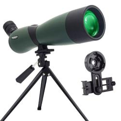Longue Vue HD 25-75x70 Grossissement Variable Observation Nature Tir Sportif Etanche Pack Complet