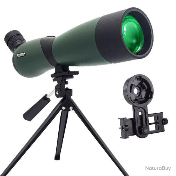 Longue Vue HD 25-75x70 Grossissement Variable Observation Nature Tir Sportif Etanche Pack Complet