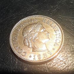 CONFEDERATION HELVETIQUE - SUISSE - 10 centimes - 1959